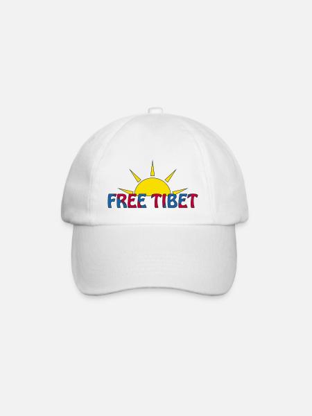 tibet libre - Casquette classique - blanc/blanc