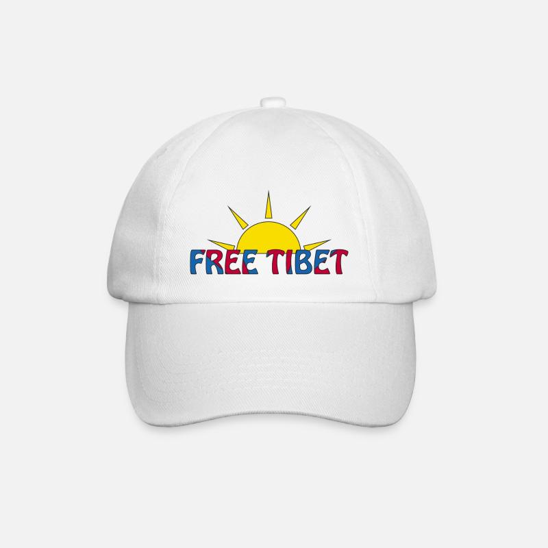 tibet libre - Casquette classique - blanc/blanc