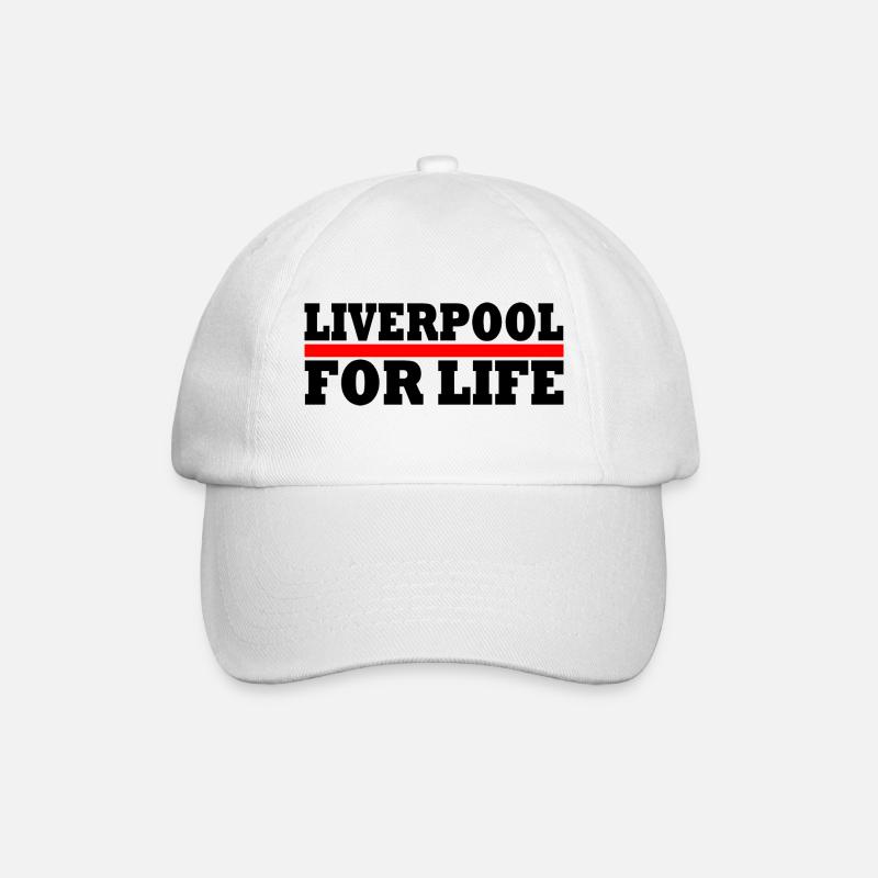 Liverpool for life - Baseballkappe - Weiß/Weiß