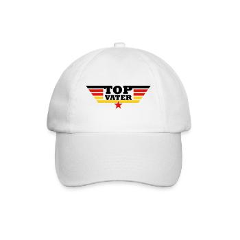 Vater und Sohn - Baseballkappe - Weiß/Weiß - Vorne