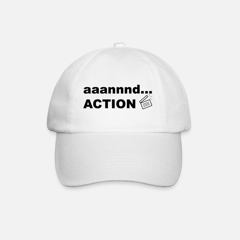 And...Action Apparel (Black) - Baseball Cap - white/white