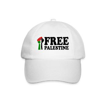 Free palestine - Casquette classique - blanc/blanc - Devant