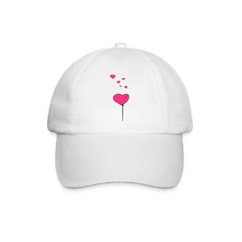 Coeurs de ballon - Casquette classique - blanc/blanc - Devant