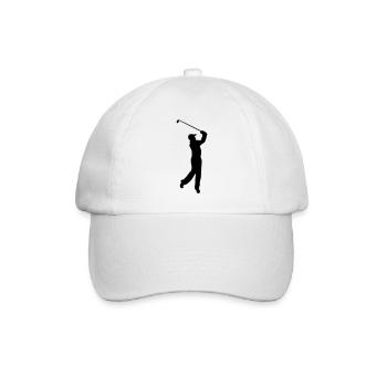 golfer - Baseballkappe - Weiß/Weiß - Vorne