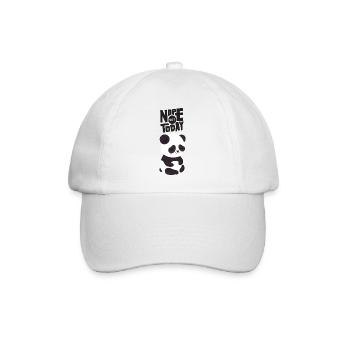 Nope Not Today - Cute Panda - Baseball Cap - white/white - Front