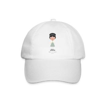 Simone De Beauvoir - Baseballkappe - Weiß/Weiß - Vorne