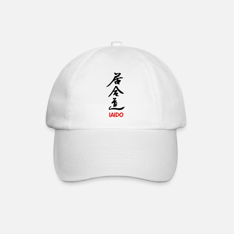 Iaido-Kunst, das Schwert zu ziehen - Baseballkappe - Weiß/Weiß