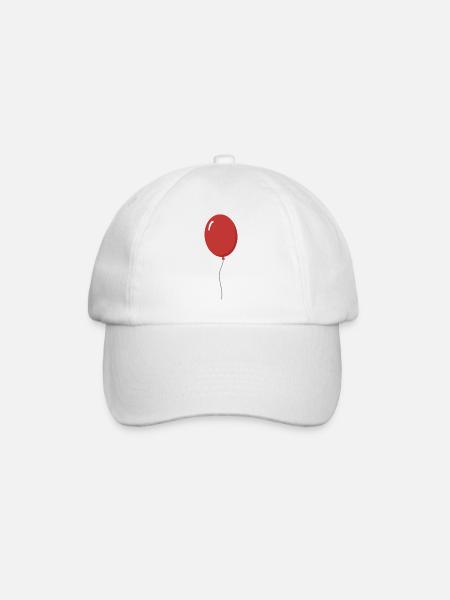Ballon Rot Luftballon Selbst Gestalten Geschenk - Baseballkappe - Weiß/Weiß