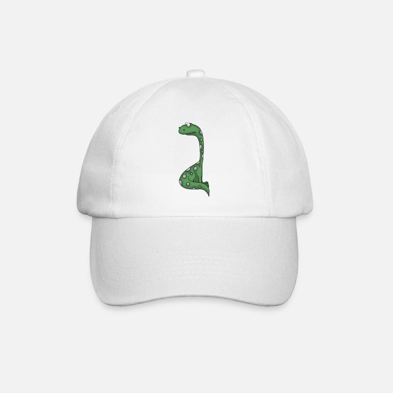 Dino 27 - Baseballkappe - Weiß/Weiß