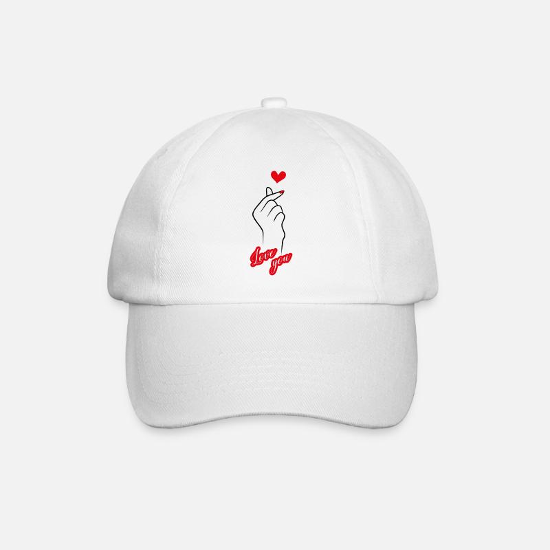 Hand with Love you - Casquette classique - blanc/blanc