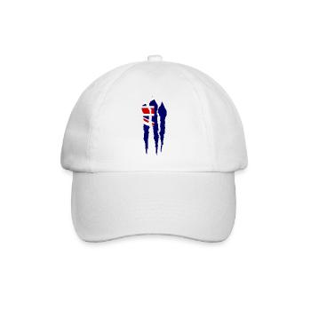 Drapeau de l’Australie sous le drapeau australien - Casquette classique - blanc/blanc - Devant