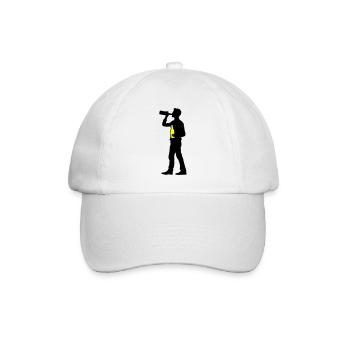 Trinker Bier - Baseballkappe - Weiß/Weiß - Vorne