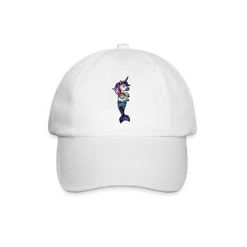 Cosmic Sea Unicorn - Baseball Cap - white/white - Front