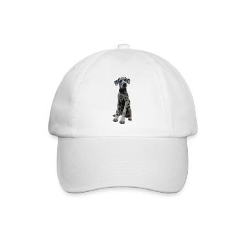 Dalmatian Puppy Pattern Contrast - Baseball Cap - white/white - Front