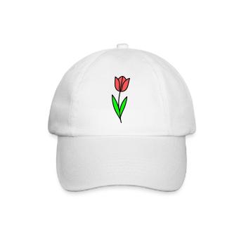Bande dessinée Tulip Fleur - Casquette classique - blanc/blanc - Devant