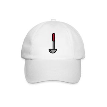 Chef de restaurant de cuisine de soupe à louches - Casquette classique - blanc/blanc - Devant