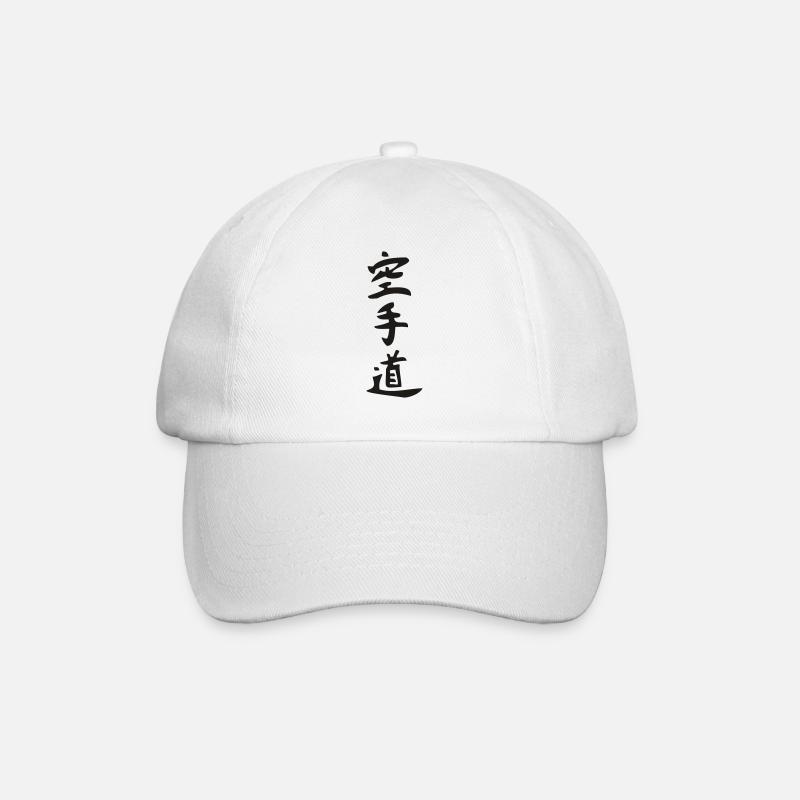 Karate - Do - Kanji - Baseballkappe - Weiß/Weiß