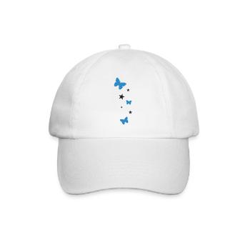 Les étoiles et les papillons - Casquette classique - blanc/blanc - Devant