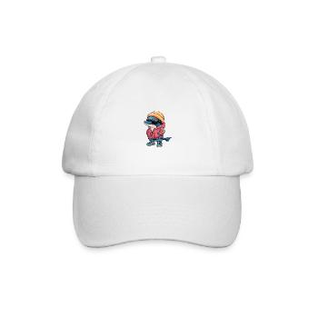 Dolphin Winter Comic - Baseball Cap - white/white - Front