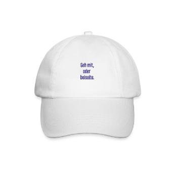 Walk with or aside - Baseball Cap - white/white - Front