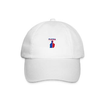Philippinen Filipina Stolz Flagge Pinay I Geschenk - Baseballkappe - Weiß/Weiß - Vorne