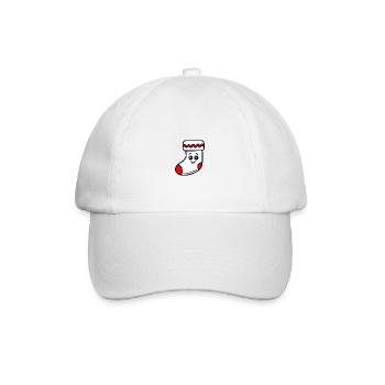 Chaussette Noël mignon - Casquette classique - blanc/blanc - Devant