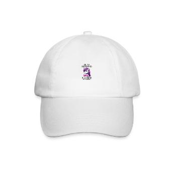 Get out of my way, you unnecessary social contact - Baseball Cap - white/white - Front