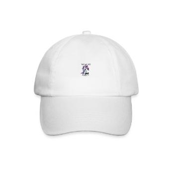 Nen Scheiss Muss ich Freches Einhorn - Baseballkappe - Weiß/Weiß - Vorne