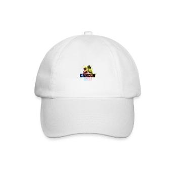 Cancun 2025 Palm Trees Multicolored - Baseball Cap - white/white - Front