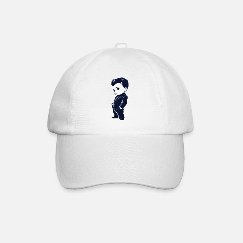 Der Coole Junge - Baseballkappe - Weiß/Weiß