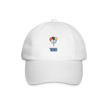 100. 100 ANS. 100e ANNIVERSAIRE. ANNIVERSAIRE 100 - Casquette classique - blanc/blanc - Devant