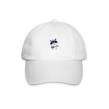 Raccoon Rock Star Guitare Rockin' Music Singer - Casquette classique - blanc/blanc - Devant