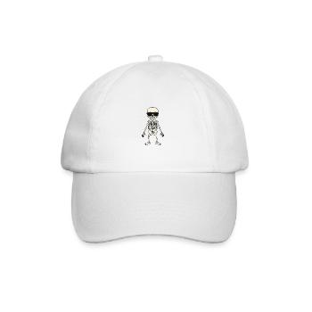 Skeleton Comic Halloween Cool - Baseball Cap - white/white - Front