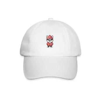 Chien Husky Hiver - Casquette classique - blanc/blanc - Devant