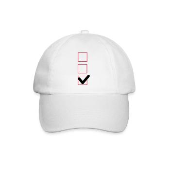 case cocher - Casquette classique - blanc/blanc - Devant