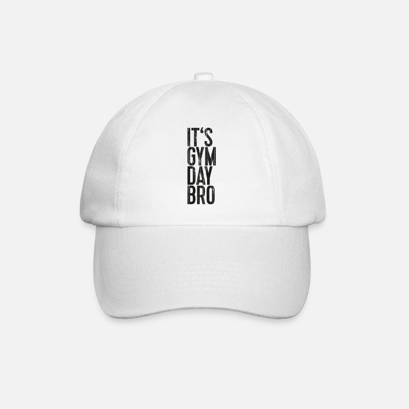 C'est le jour de Gym Day Bro - Casquette classique - blanc/blanc