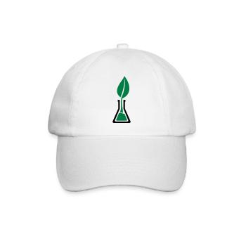Test tube leaf - Baseball Cap - white/white - Front