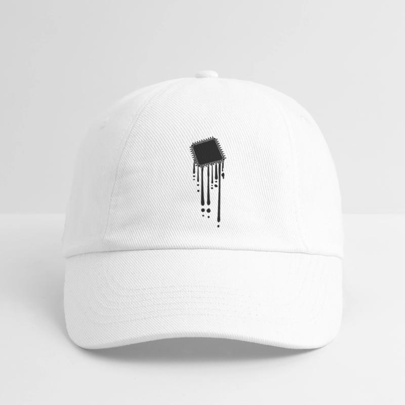 processor melt drops graffiti cpu computer Baseball Cap