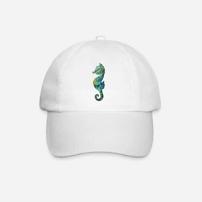 hippocampe - Casquette classique - blanc/blanc