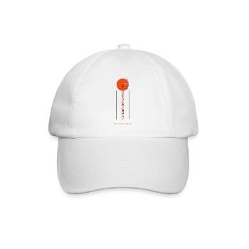No road is long alongside a friend - Baseball Cap - white/white - Front