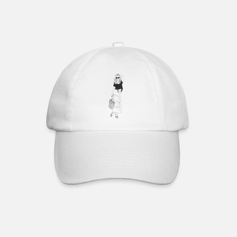 Coole Klamotten - Baseballkappe - Weiß/Weiß