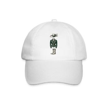 Eleganter grüner Stil - Baseballkappe - Weiß/Weiß - Vorne
