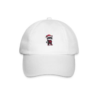 Chat Noël Cool Noël - Casquette classique - blanc/blanc - Devant