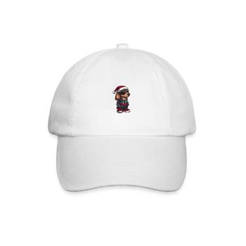 Dachshund Dog Christmas Cool X-Mas Dachshund - Baseball Cap - white/white - Front