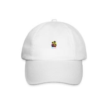 Bali 2025 Palm Trees Multicolored - Baseball Cap - white/white - Front