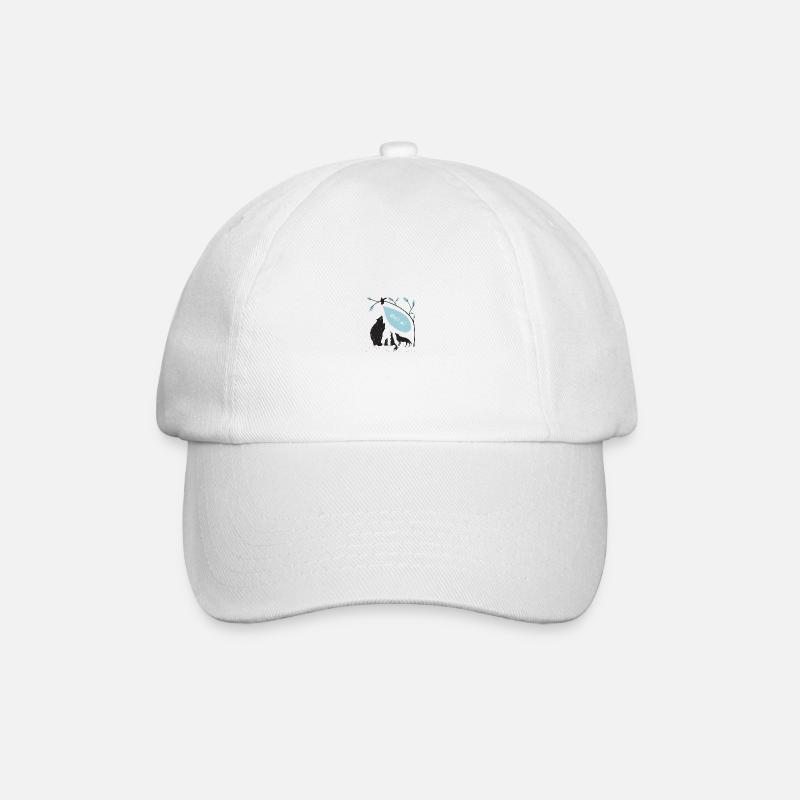 Tiere - Baseballkappe - Weiß/Weiß