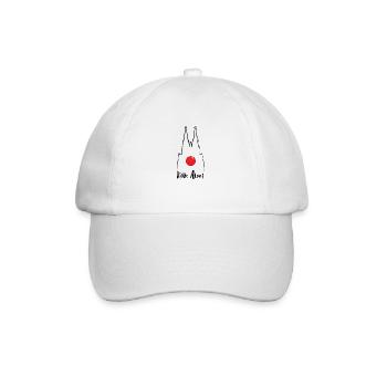Carnival Kölle Alaaf at Cologne Cathedral - Baseball Cap - white/white - Front