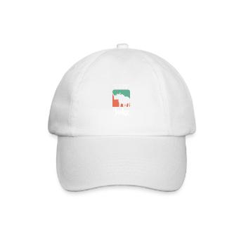 Extinction not funny. Animal rights activist Gesche - Baseball Cap - white/white - Front