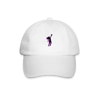Volleyball Spielerin Symbol - Baseballkappe - Weiß/Weiß - Vorne