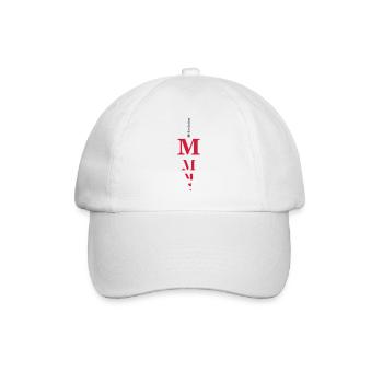 M girl - Baseballkappe - Weiß/Weiß - Vorne